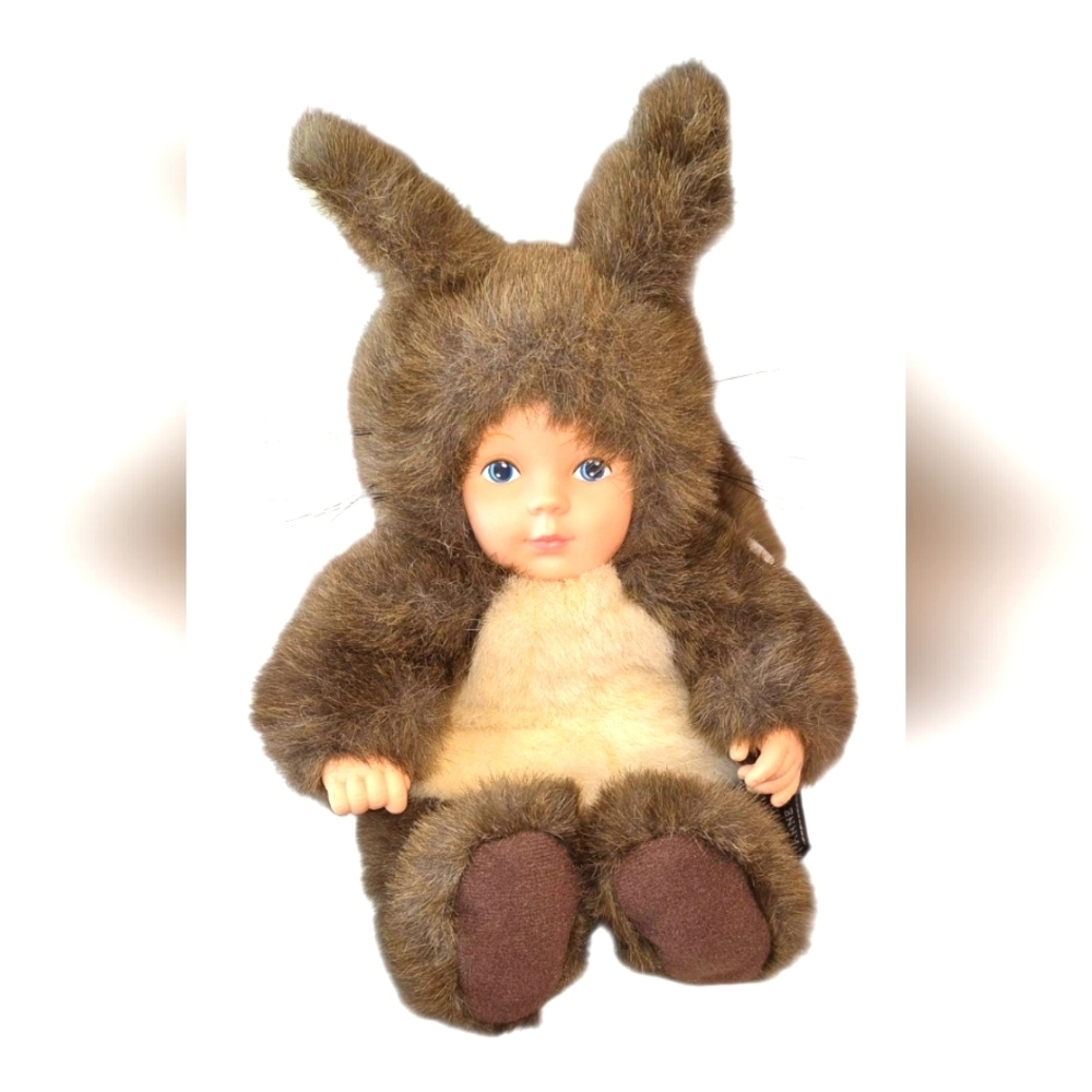 Vintage Anne Geddes Baby Squirrel Bean Bag Doll